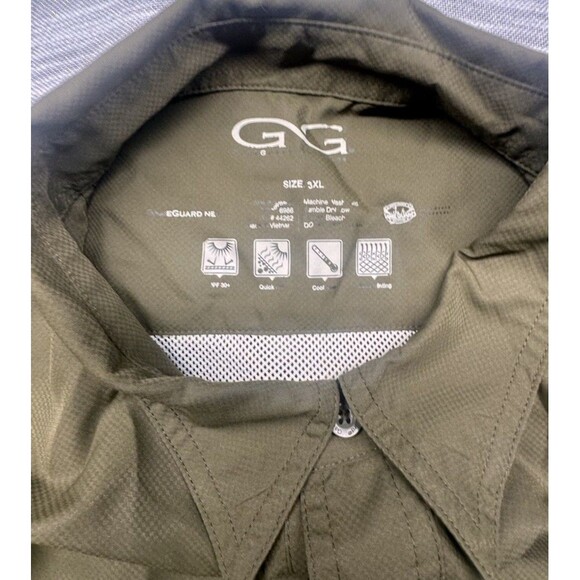 San Antonio Ranch Rodeo  / GAME GUARD / Short Sleeve 3XL Lot Of 2 1- Green 1-Tan - Picture 4 of 11